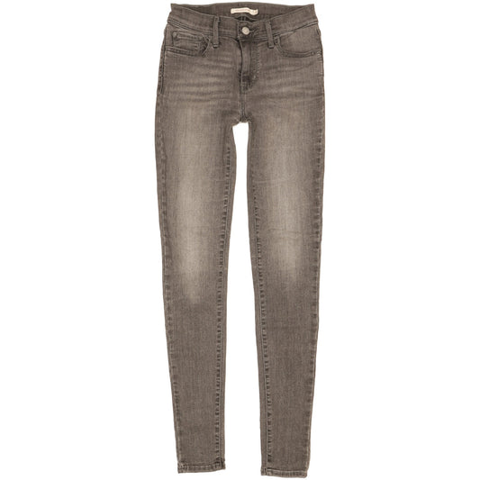 Levi's 710 Super Women Grey Skinny Slim Stretch Jeans W26 L32