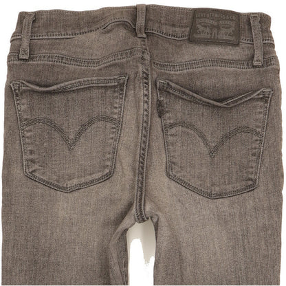 Levi's 710 Super Women Grey Skinny Slim Stretch Jeans W26 L32