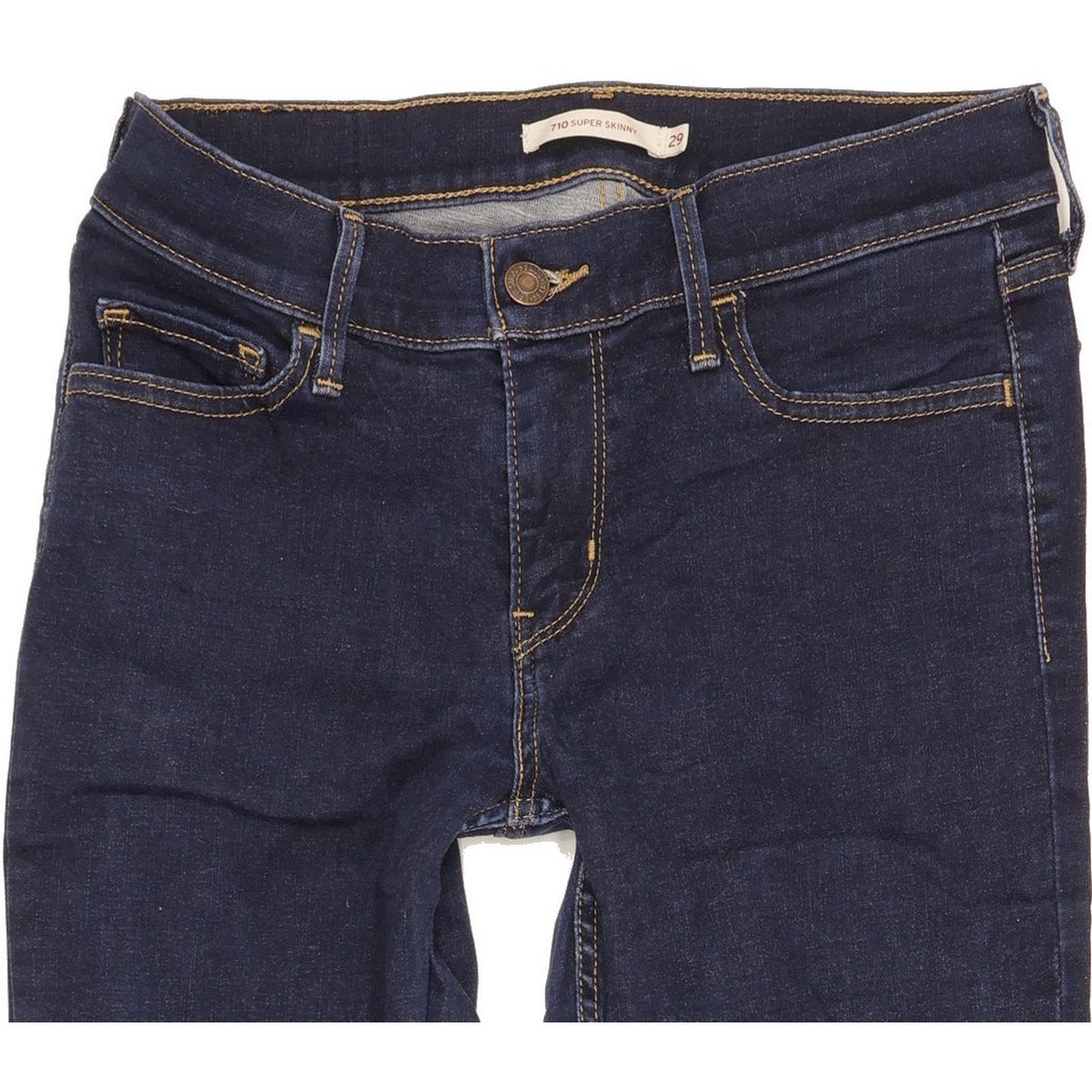 Levi's 710 Super Women Blue Skinny Slim Stretch Jeans W29 L30