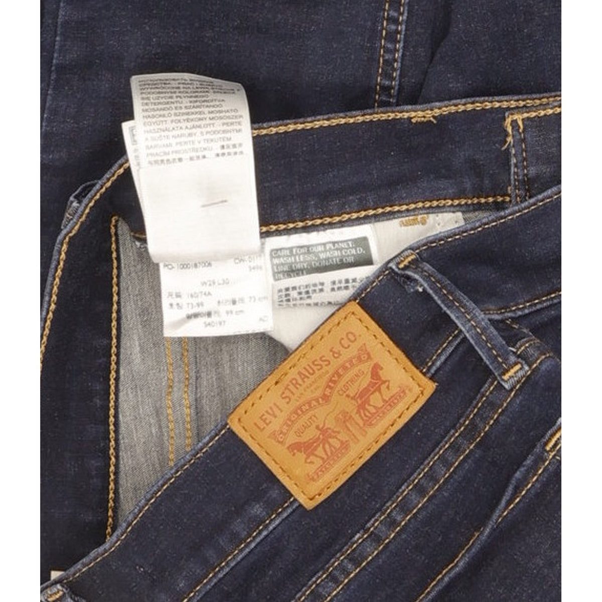 Levi's 710 Super Women Blue Skinny Slim Stretch Jeans W29 L30