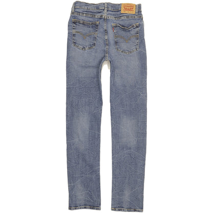 Levi's 502 Men Blue Tapered Regular Stretch Jeans W30 L30