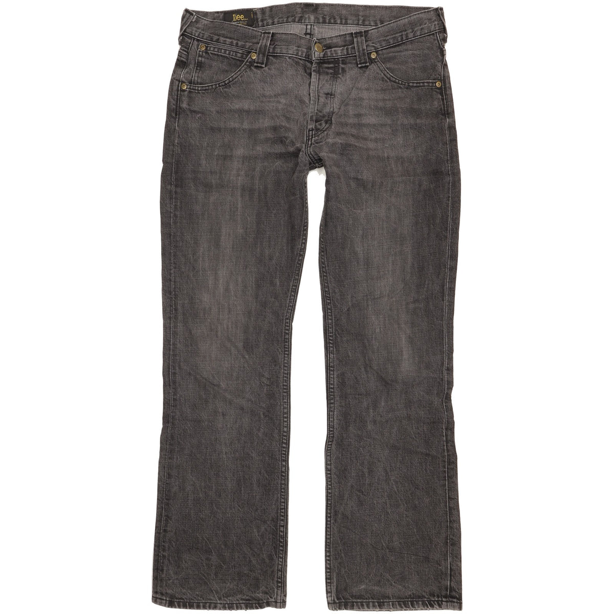 Lee Roscoe Men Grey Straight Regular Jeans W34 L32