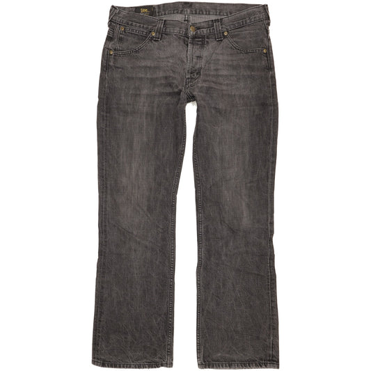 Lee Roscoe Men Grey Straight Regular Jeans W34 L32