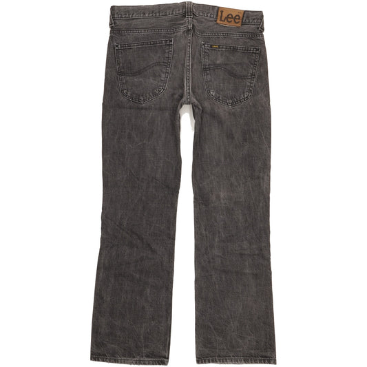Lee Roscoe Men Grey Straight Regular Jeans W34 L32