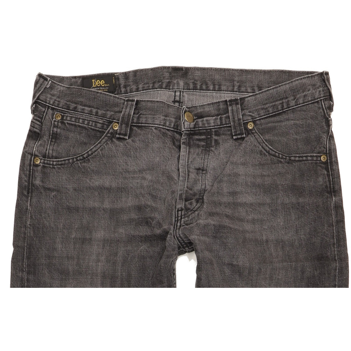 Lee Roscoe Men Grey Straight Regular Jeans W34 L32