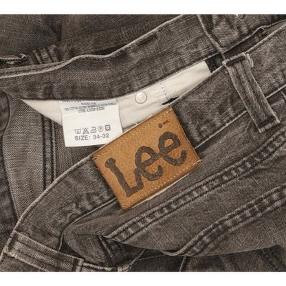Lee Roscoe Men Grey Straight Regular Jeans W34 L32