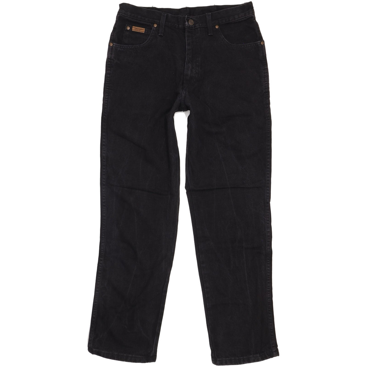 Wrangler Comfort Men Black Straight Regular Jeans W33 L32