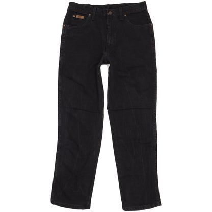 Wrangler Comfort Men Black Straight Regular Jeans W33 L32