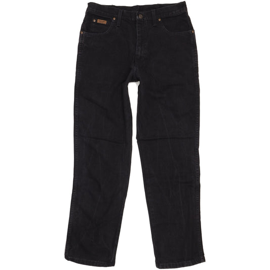 Wrangler Comfort Men Black Straight Regular Jeans W33 L32