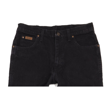 Wrangler Comfort Men Black Straight Regular Jeans W33 L32