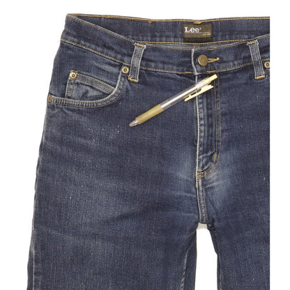 Lee Brooklyn Men Blue Straight Regular Stretch Jeans W32 L33
