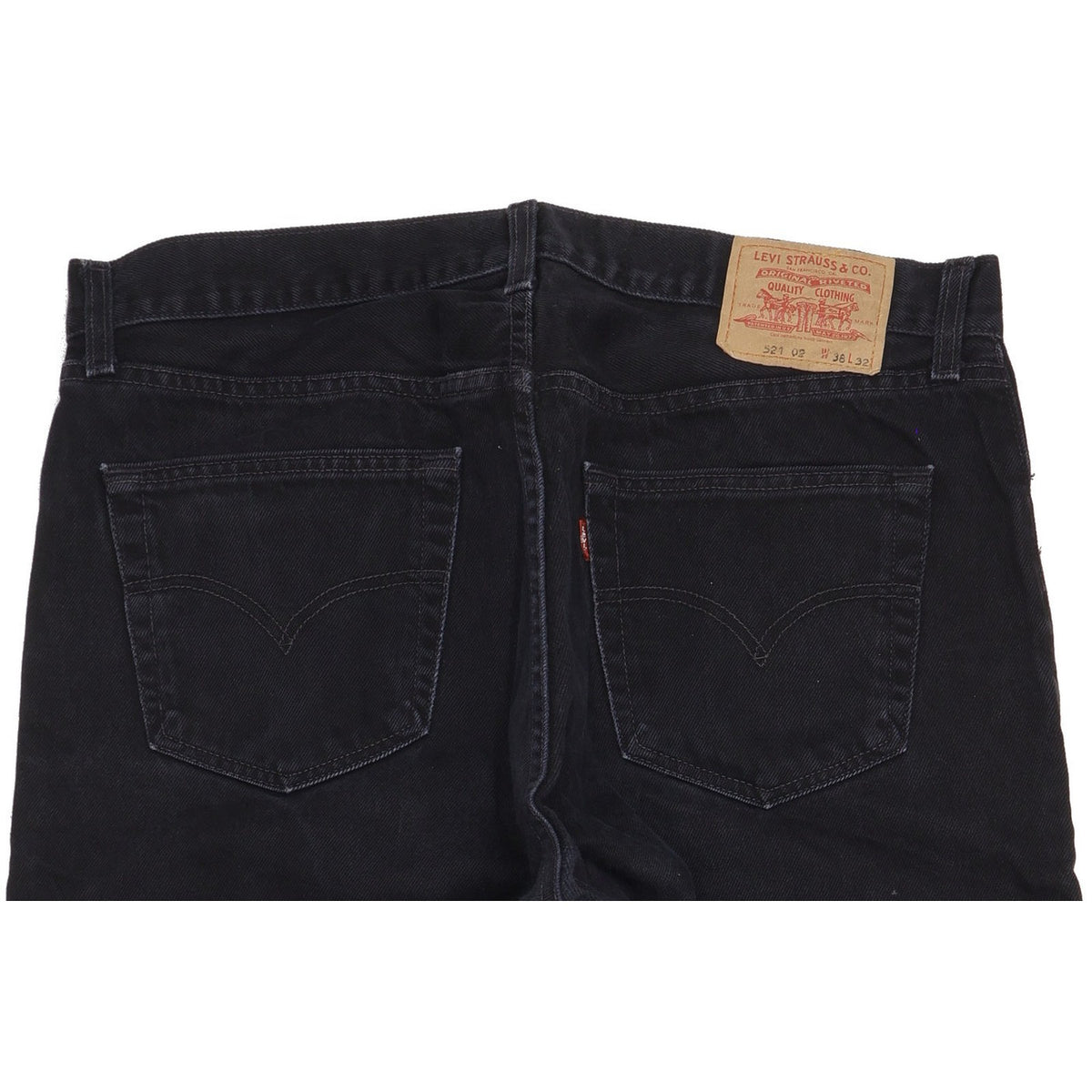 Levi's 521 Men Black Straight Regular Jeans W37 L31