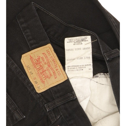 Levi's 521 Men Black Straight Regular Jeans W37 L31
