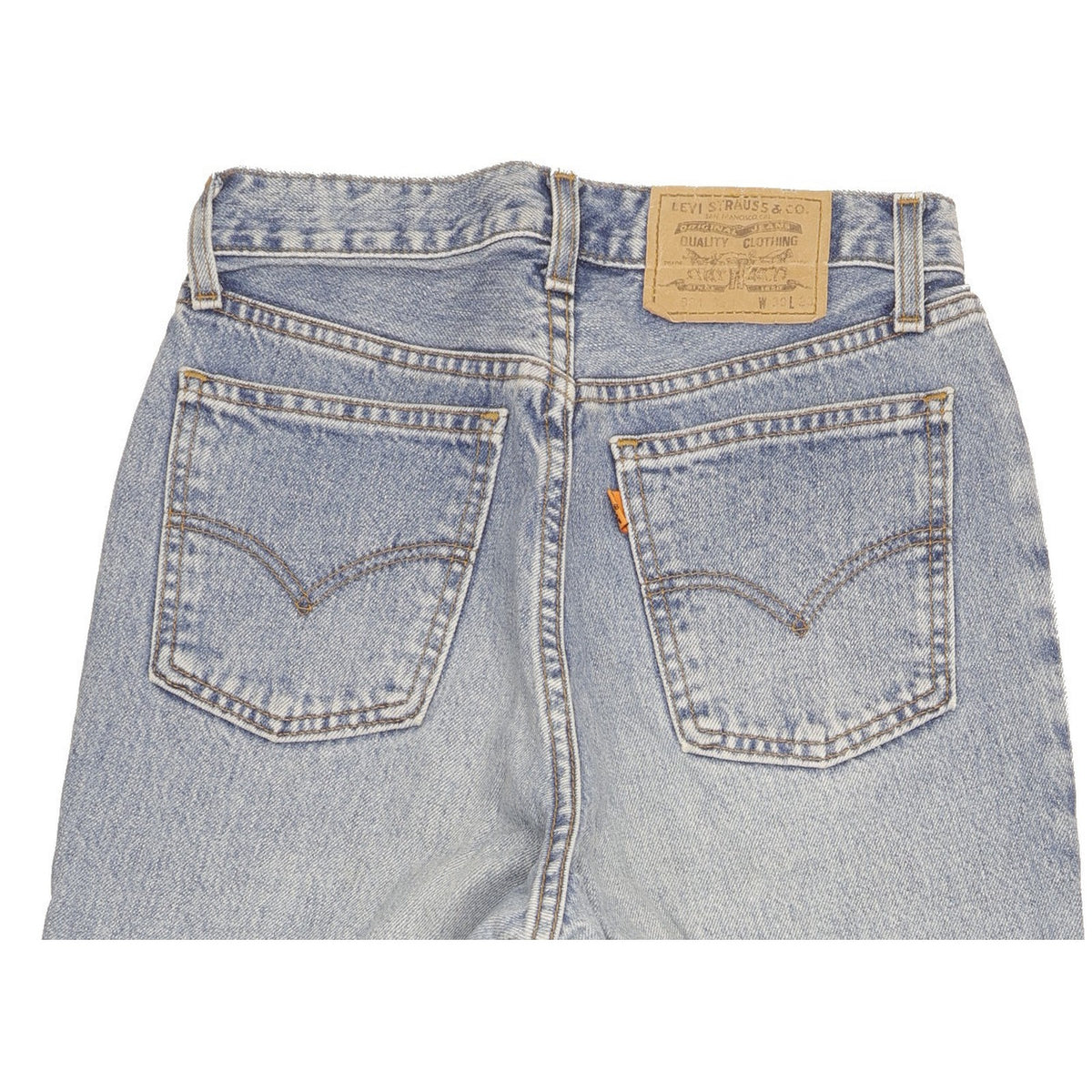 Levi's Blue Tapered Relaxed Jeans High Waisted W28 L27