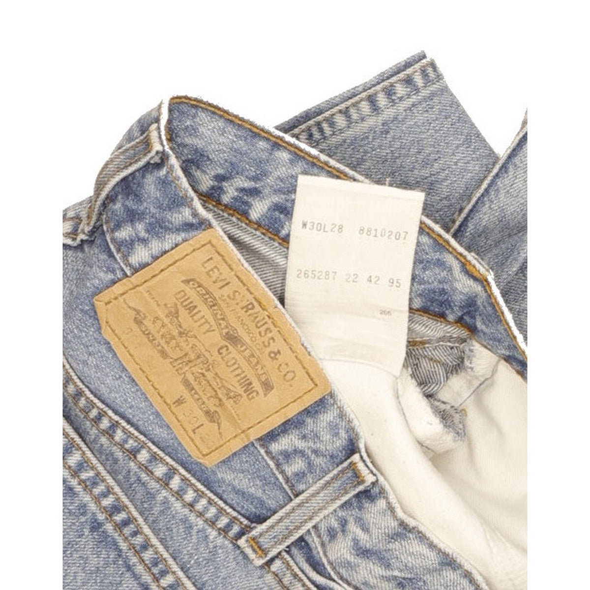 Levi's Blue Tapered Relaxed Jeans High Waisted W28 L27