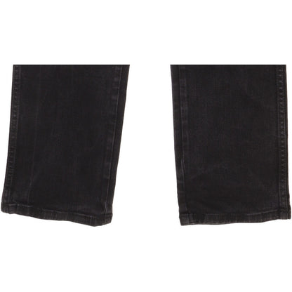 Wrangler Durable Quality Men Black Straight Regular Stretch Jeans W33 L31