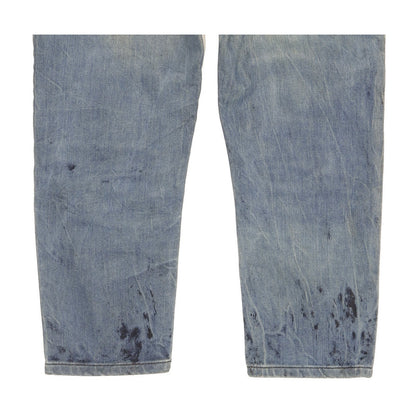Diesel Roquest Women Blue Straight Regular Cropped Stretch Jeans W29 L30