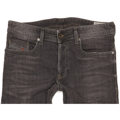 Diesel Buster Men Grey Tapered Slim Stretch Jeans W31 L32