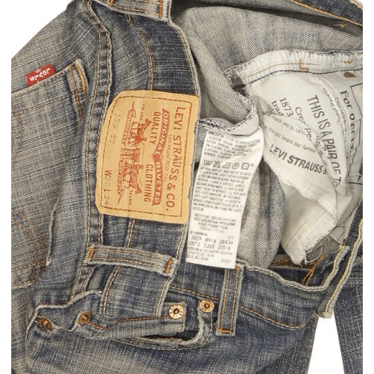 Levi's 529 Women Blue Bootcut Slim Stretch Jeans W28 L33