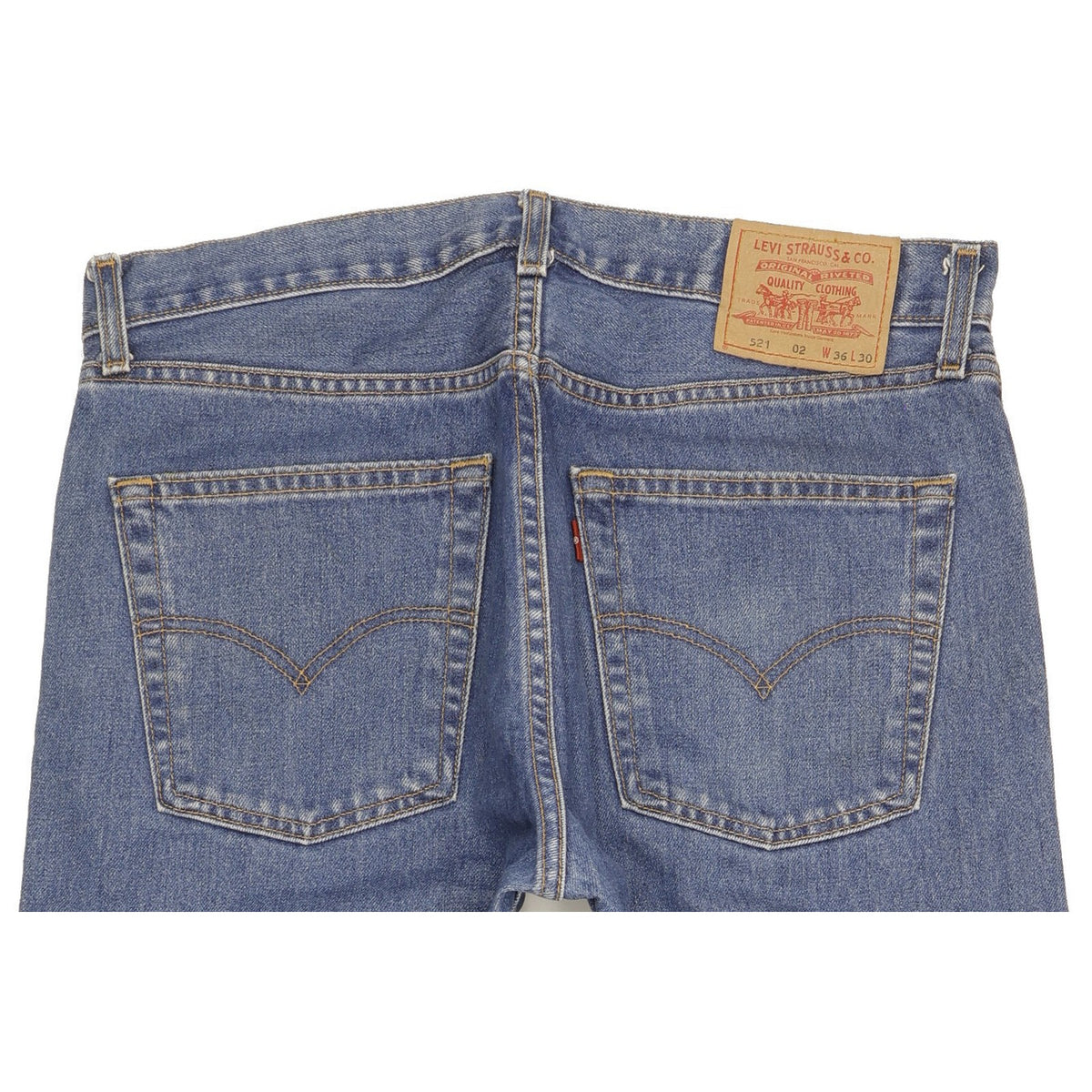 Levi's 521 Men Blue Straight Regular Jeans W36 L28