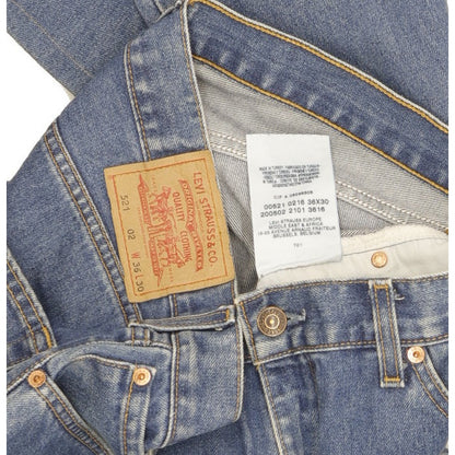 Levi's 521 Men Blue Straight Regular Jeans W36 L28