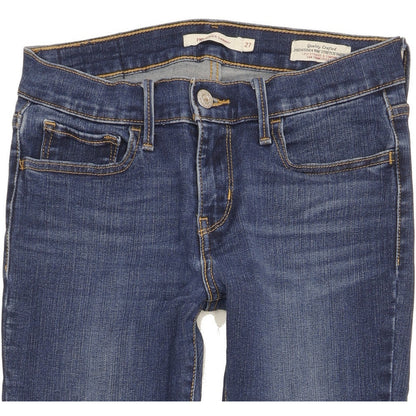 Levi's 710 Super Women Blue Skinny Slim Stretch Jeans W27 L30