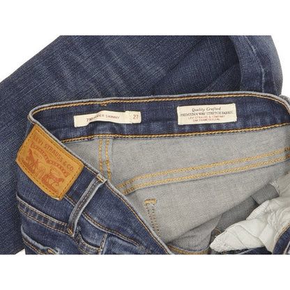 Levi's 710 Super Women Blue Skinny Slim Stretch Jeans W27 L30