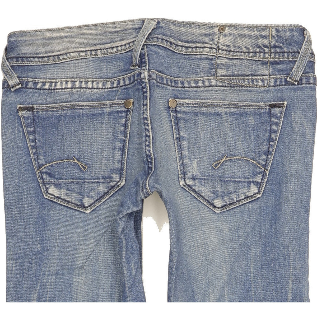 G-Star Core Women Blue Straight Slim Stretch Jeans W26 L31