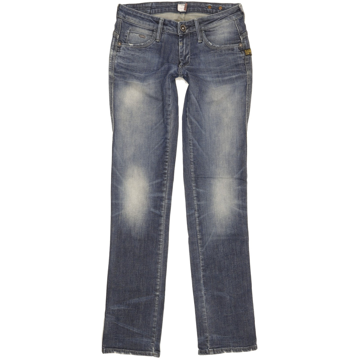 G-Star Midge Dover Women Blue Straight Slim Stretch Jeans W29 L34