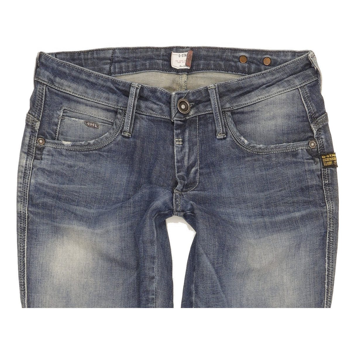 G-Star Midge Dover Women Blue Straight Slim Stretch Jeans W29 L34