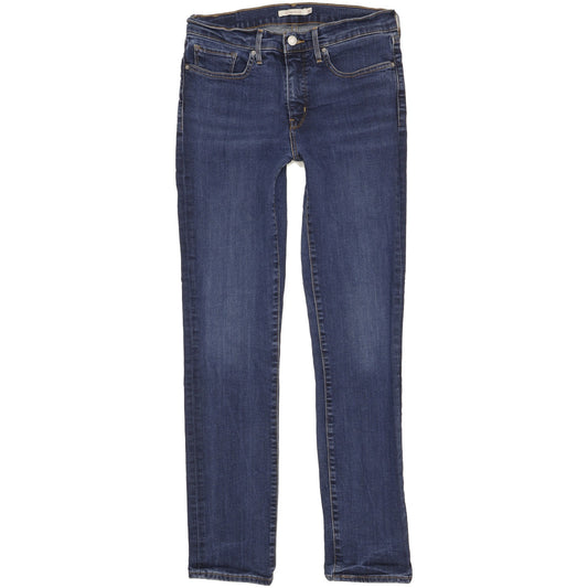 Levi's 312 Shaping Women Blue Straight Slim Stretch Jeans W30 L31