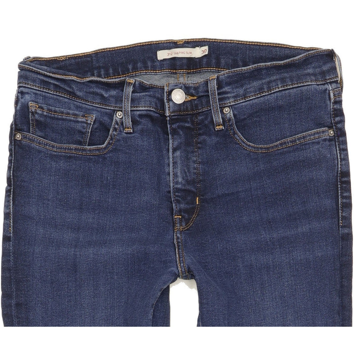 Levi's 312 Shaping Women Blue Straight Slim Stretch Jeans W30 L31