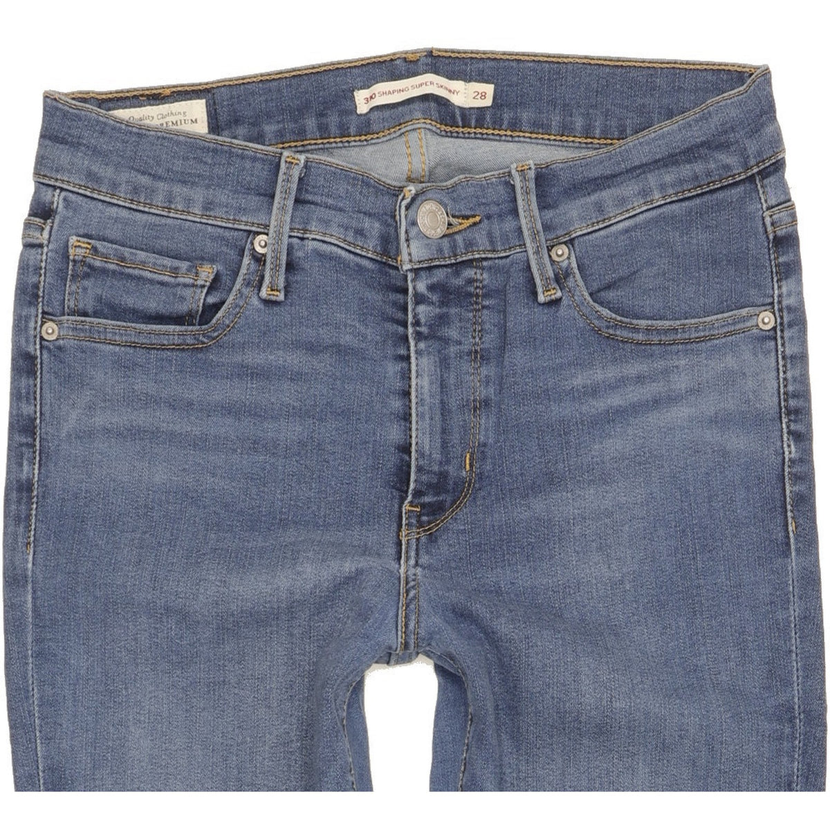 Levi's 310 Shaping Women Blue Skinny Slim Stretch Jeans W28 L29