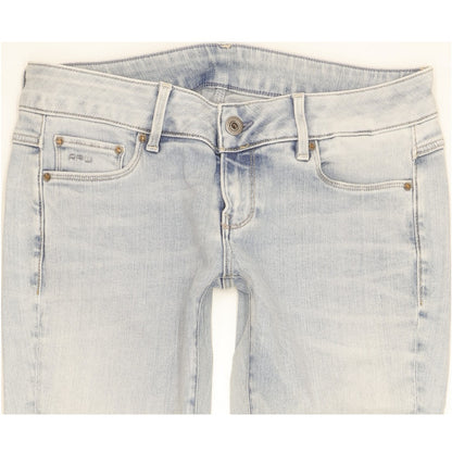 G-Star Women Blue Skinny Slim Stretch Jeans W26 L28