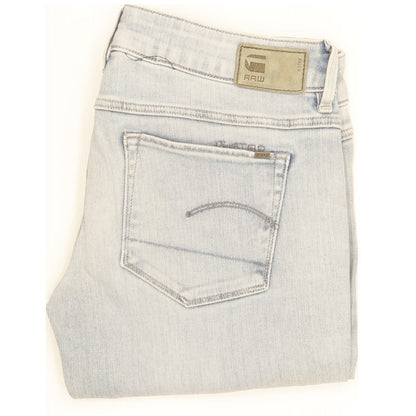 G-Star Women Blue Skinny Slim Stretch Jeans W26 L28