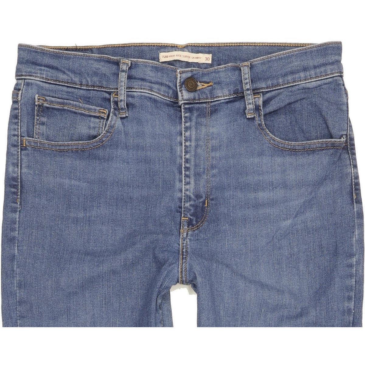 Levi's 720 Blue Skinny Slim Stretch Jeans High Waisted W30 L30