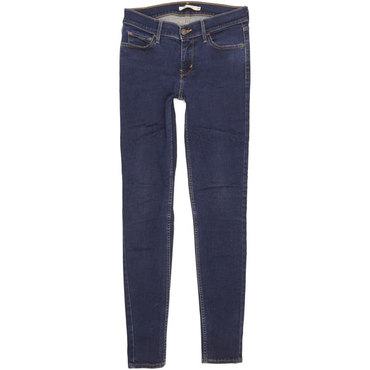 Levi's 710 Super Women Blue Skinny Slim Stretch Jeans W29 L31