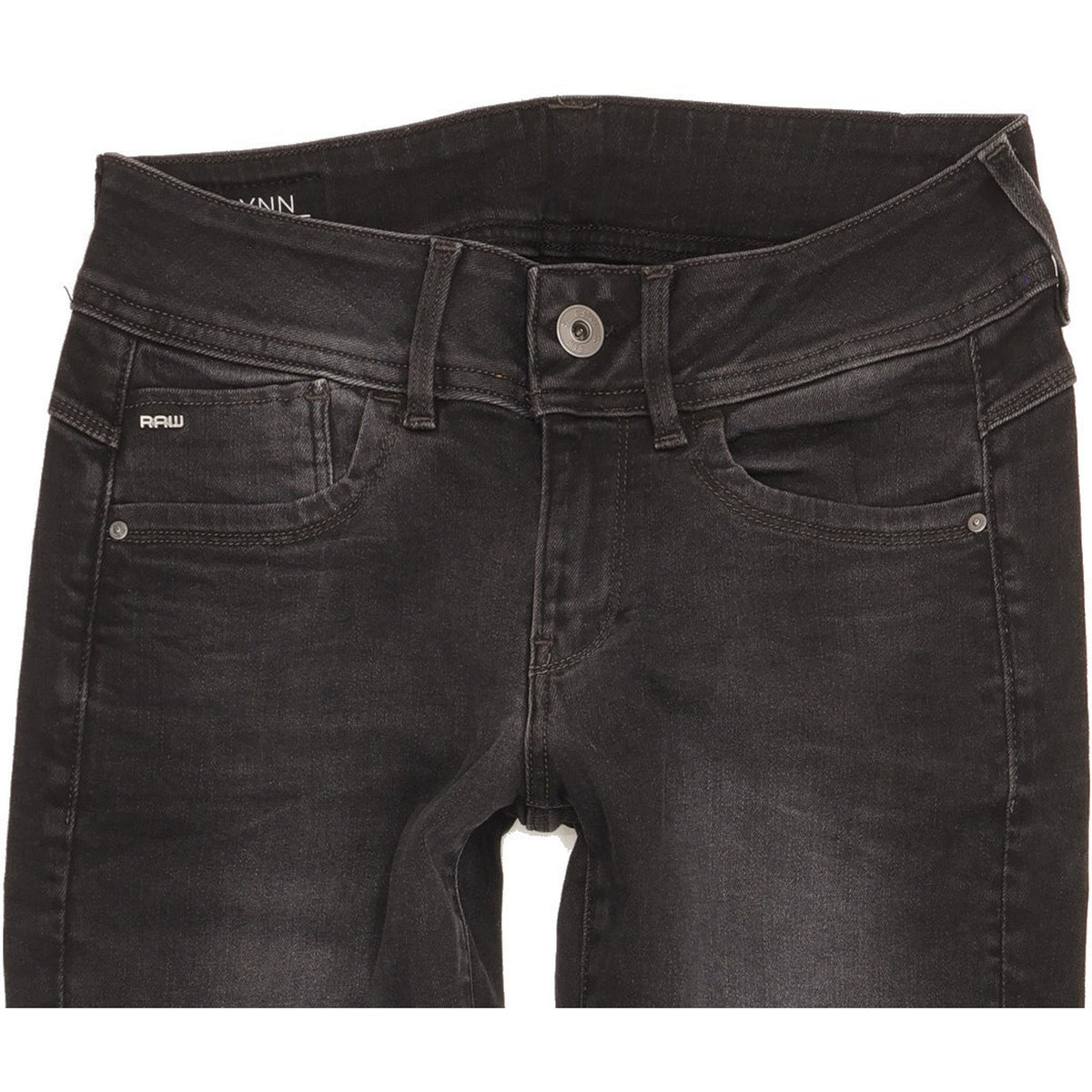 G-Star Lynn Women Black Skinny Slim Stretch Jeans W28 L30