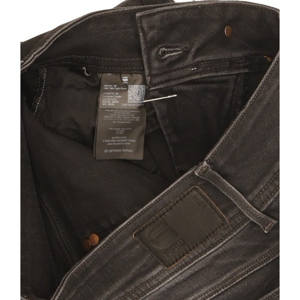 G-Star Lynn Women Black Skinny Slim Stretch Jeans W28 L30