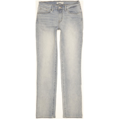 Levi's 714 Women Blue Straight Slim Stretch Jeans W30 L33