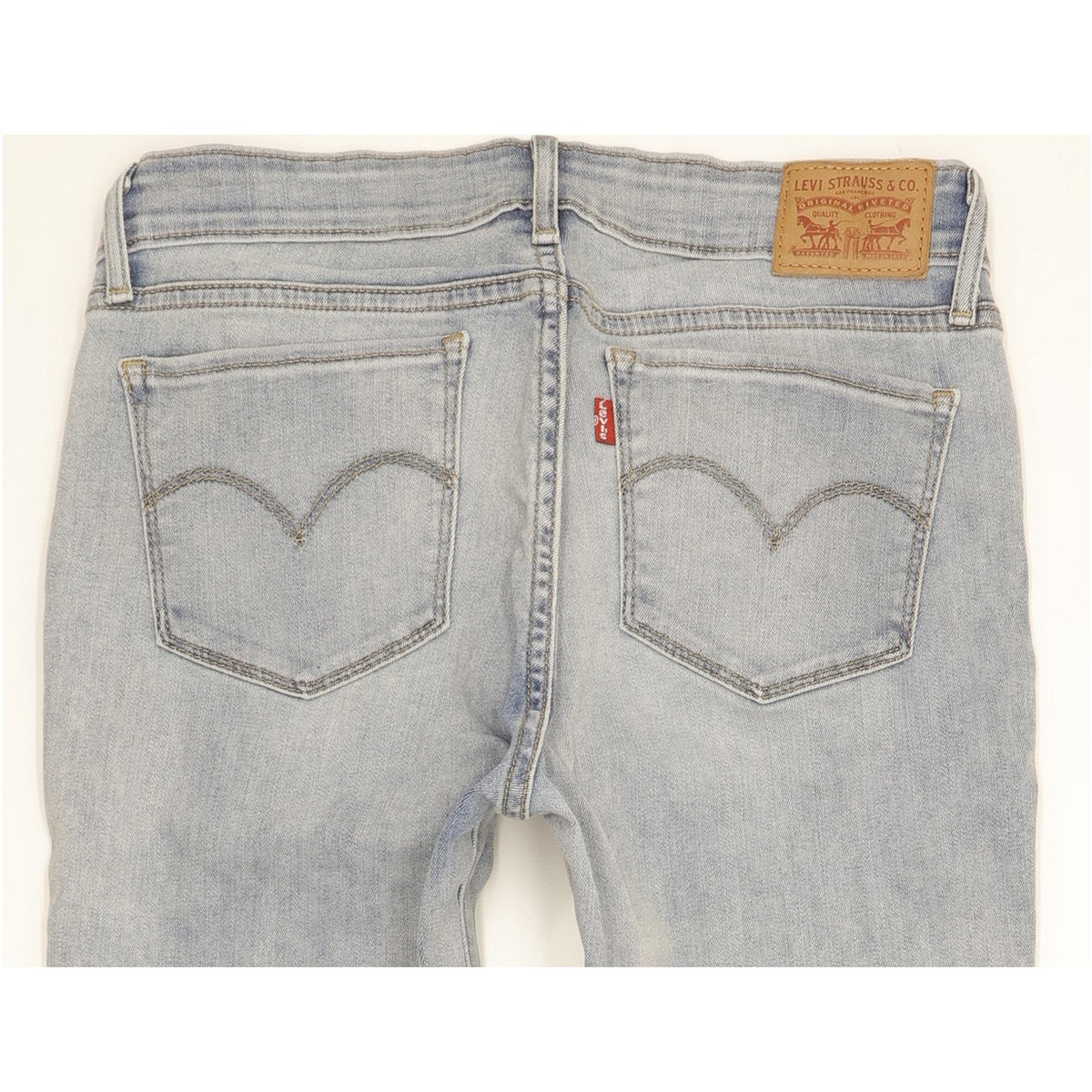 Levi's 714 Women Blue Straight Slim Stretch Jeans W30 L33
