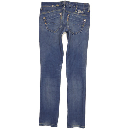 G-Star Midge Women Blue Skinny Slim Stretch Jeans W27 L31