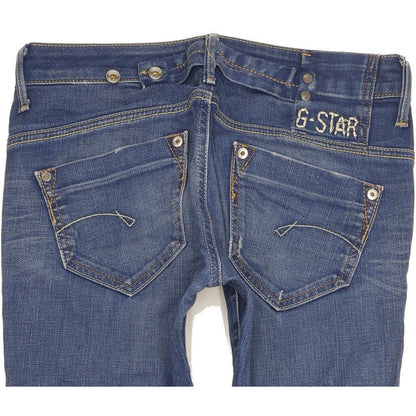 G-Star Midge Women Blue Skinny Slim Stretch Jeans W27 L31