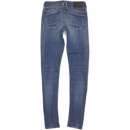 G-Star Lynn Women Blue Skinny Slim Stretch Jeans W27 L32