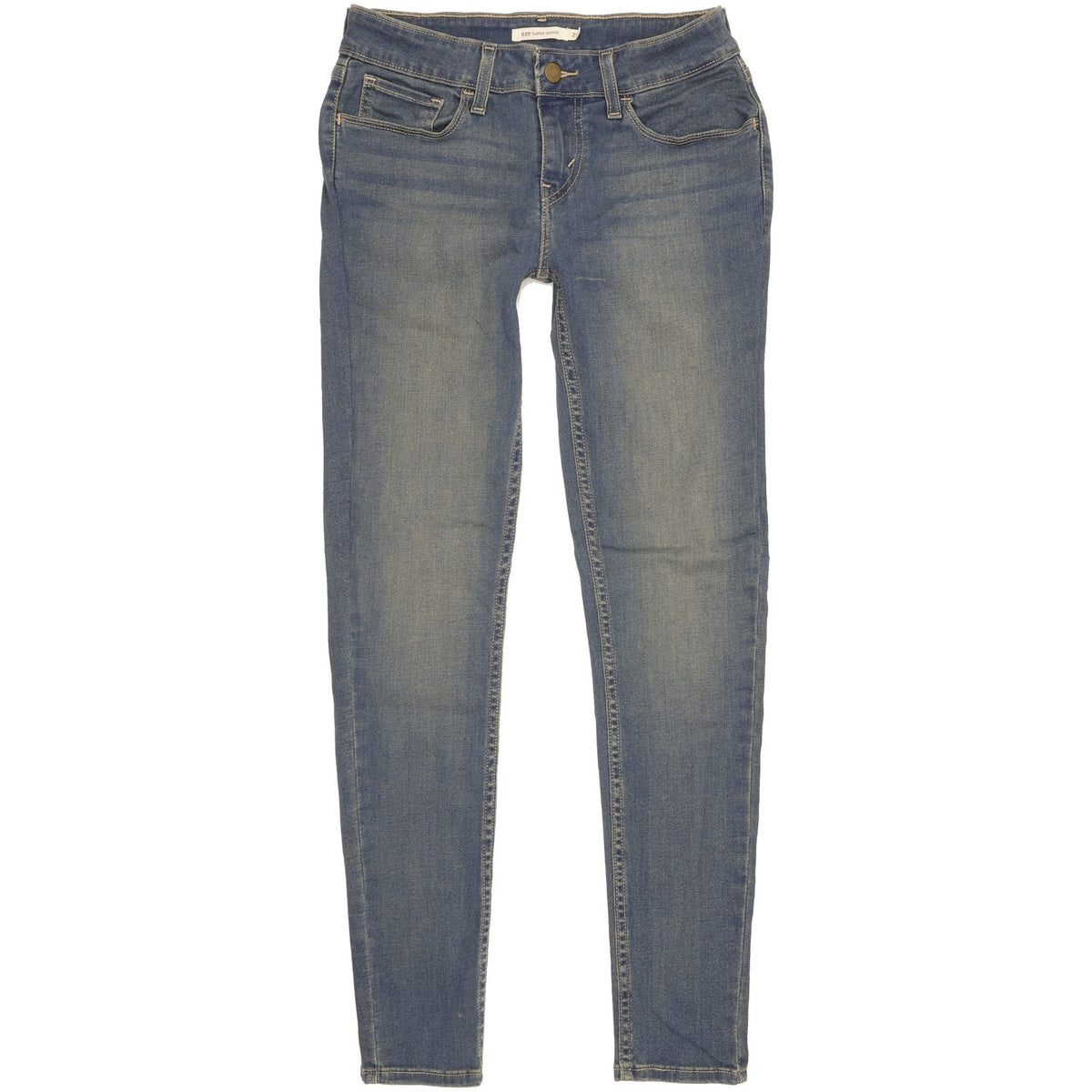 Levi's 535 Women Blue Skinny Slim Stretch Jeans W28 L30