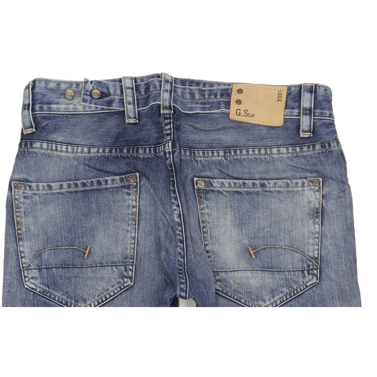 G-Star Men Blue Straight Regular Jeans W34 L33
