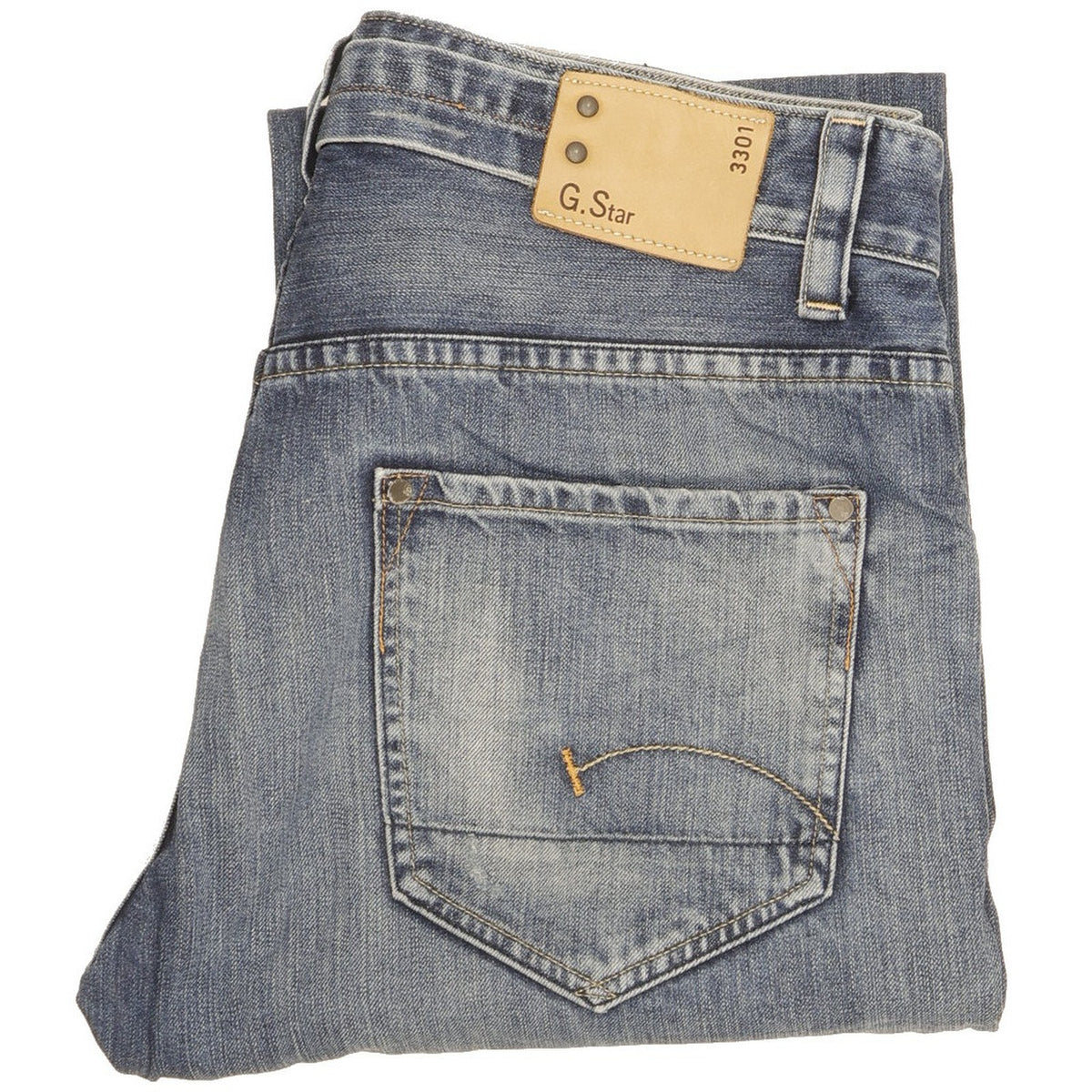 G-Star Men Blue Straight Regular Jeans W34 L33
