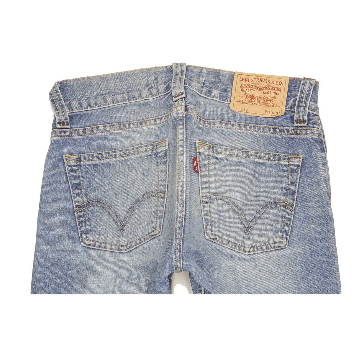 Levi's 512 Men Blue Bootcut Slim Jeans W30 L32