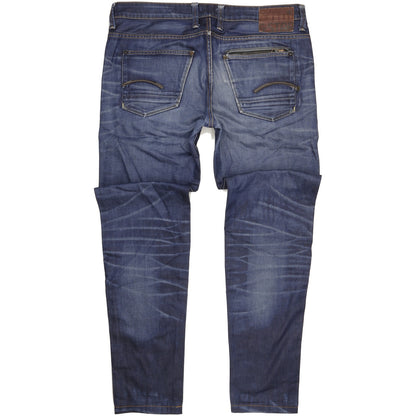 G-Star Attacc Men Blue Straight Regular Jeans W38 L35