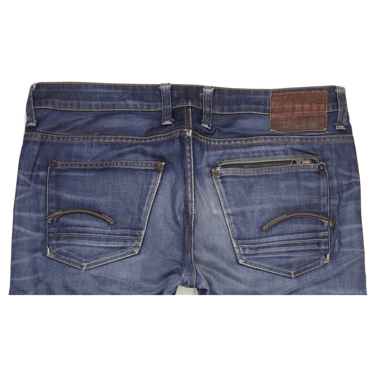 G-Star Attacc Men Blue Straight Regular Jeans W38 L35